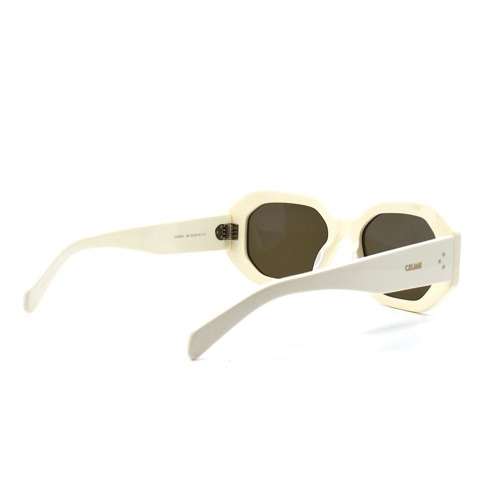 NEW CELINE CL40255I IVORY BROWN WOMEN'S SUNGLASSES AUTHENTIC - Picture 8 of 10